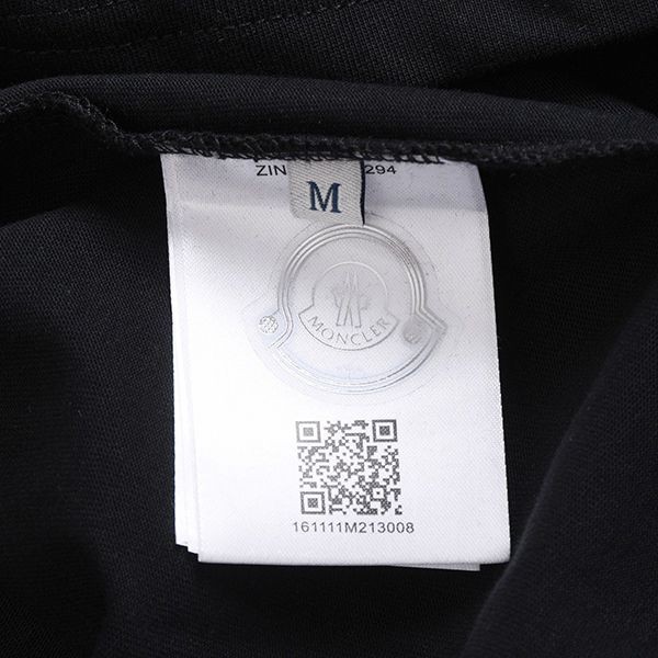 入手困難モンクレール レプリカ コットン 半袖 Tシャツ ブラック mow51883